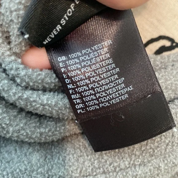 The North Face gray zipup fleece sweatshirt - Picture 7 of 7